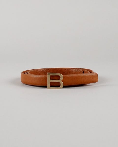 B-logo thin belt