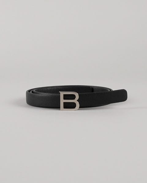 B-logo thin belt
